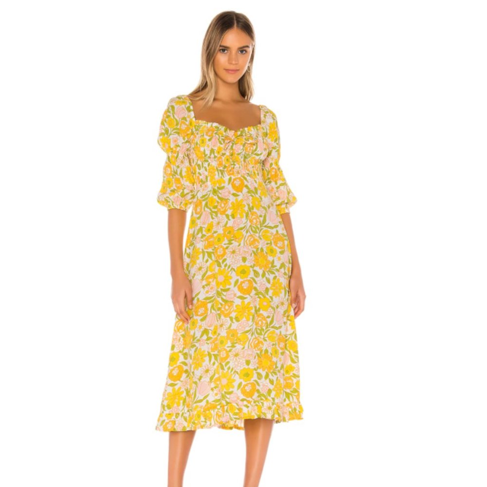Faithfull the Brand ✨ Nora Midi Floral Dress - M